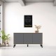 Μπουφές Billie pakoworld sonoma-ανθρακί149x40x77εκ Μπουφές Billie pakoworld sonoma-ανθρακί149x40x77εκ