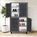 Παπουτσοθήκη-ντουλάπι Ronan pakoworld χρώμα wenge eo 70.5x35x122εκ Παπουτσοθήκη-ντουλάπι Ronan pakoworld χρώμα wenge eo 70.5x35x122εκ