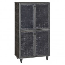 Παπουτσοθήκη-ντουλάπι Ronan pakoworld χρώμα wenge eo 70.5x35x122εκ