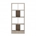 Βιβλιοθήκη Dividre pakoworld sonoma oak μελαμίνης 80x30x181εκ