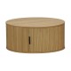 Τραπέζι σαλονιού Eventful pakoworld MDF φυσικό Φ80x35.5εκ