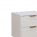Κομοδίνο Culture pakoworld με 2 συρτάρια λευκό-χρυσό 40x35x52εκ Κομοδίνο Culture pakoworld με 2 συρτάρια λευκό-χρυσό 40x35x52εκ
