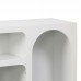 Μπουφές Emersi pakoworld με ράφια mdf σε λευκή απόχρωση 164x34x76εκ