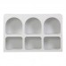 Μπουφές Emersi pakoworld με ράφια mdf σε λευκή απόχρωση 120x35x76εκ