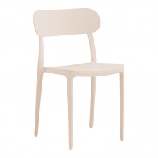 Καρέκλα Amvroan pakoworld με UV protection cappuccino pp 51x49x79.5εκ