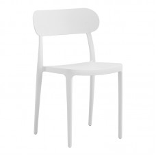 Καρέκλα Amvroan pakoworld με UV protection λευκό pp 51x49x79.5εκ