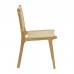 Καρέκλα Julien pakoworld rubberwood φυσικό-έδρα φυσικό σχοινί 61x54x85εκ