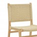 Καρέκλα Julien pakoworld rubberwood φυσικό-έδρα φυσικό σχοινί 61x54x85εκ