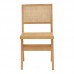 Καρέκλα Brenin pakoworld φυσικό rubberwood 45x56x82εκ