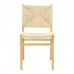 Καρέκλα Arten pakoworld σχοινί-rubberwood σε φυσική απόχρωση 60x55x85εκ