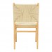 Καρέκλα Arten pakoworld σχοινί-rubberwood σε φυσική απόχρωση 60x55x85εκ