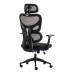 Καρέκλα γραφείου διευθυντή Cadrey pakoworld mesh μαύρο 67x64x120-128εκ Καρέκλα γραφείου διευθυντή Cadrey pakoworld mesh μαύρο 67x64x120-128εκ