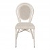 Καρέκλα Nacia pakoworld στοιβαζόμενη αλουμίνιο-textilene λευκό 45x59x85εκ