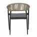 Πολυθρόνα κήπου Elation pakoworld rattan-αλουμίνο ανθρακί 57x56x78εκ Πολυθρόνα κήπου Elation pakoworld rattan-αλουμίνο ανθρακί 57x56x78εκ