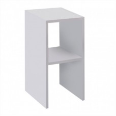 Κομοδίνο Deseo pakoworld σε λευκή απόχρωση  30x30x60εκ