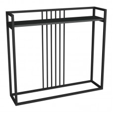 Κονσόλα Convida pakoworld ανθρακί με μαύρο μεταλλικό σκελετό 100x25x90εκ