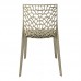 Καρέκλα Hush pakoworld pp σε cappuccino απόχρωση 50x57x81εκ
