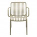Πολυθρόνα Zoi pakoworld pp cappuccino 55.5x57.5x79εκ