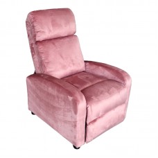 Πολυθρόνα relax Norva pakoworld βελούδο σε σάπιο μήλο απόχρωση 68.5x86x100εκ