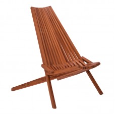 Πολυθρόνα Phoenox pakoworld πτυσσόμενη φυσικό teak ξύλο 101x63x80εκ