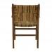 Πολυθρόνα Refane pakoworld φυσικό teak ξύλο-banana σχοινί 55x60x85εκ