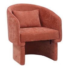 Πολυθρόνα Playmob pakoworld ύφασμα σε κεραμιδί απόχρωση 69x65x79εκ