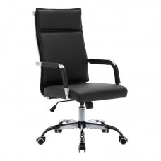 Καρέκλα γραφείου διευθυντη Mavel pakoworld PU μαύρo 55x62x100-110εκ