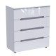 Συρταριέρα Afina pakoworld mdf-μελαμίνη σε λευκή glossy απόχρωση 90x44x101εκ Συρταριέρα Afina pakoworld mdf-μελαμίνη σε λευκή glossy απόχρωση 90x44x101εκ