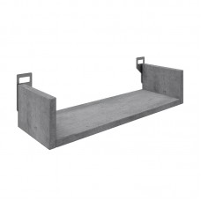 Ραφιέρα τοίχου Derva pakoworld σε cement γκρι απόχρωση 45x15x10cm