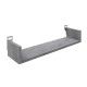 Ραφιέρα τοίχου Derva pakoworld σε cement γκρι απόχρωση 60x15x10cm