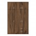 Ντουλάπα τρίφυλλη με συρτάρια Royal pakoworld καρυδι-oak 150x58x230εκ Ντουλάπα τρίφυλλη με συρτάρια Royal pakoworld καρυδι-oak 150x58x230εκ