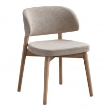 Καρέκλα Siena pakoworld rubberwood σε φυσική-εκρού απόχρωση 48x50x81εκ