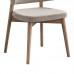 Καρέκλα Siena pakoworld rubberwood σε φυσική-εκρού απόχρωση 48x50x81εκ