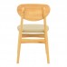Καρέκλα Cardith pakoworld rubberwood-plywood σε φυσική απόχρωση-pu μπεζ 48x51x78εκ Καρέκλα Cardith pakoworld rubberwood-plywood σε φυσική απόχρωση-pu μπεζ 48x51x78εκ
