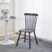 Καρέκλα Bristol pakoworld rubberwood σε μαύρη απόχρωση 45x51x86εκ