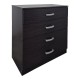 Συρταριέρα Athos pakoworld σε wenge απόχρωση 80x40x79εκ