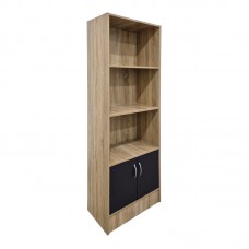 Βιβλιοθήκη Tekaro pakoworld sonoma-ανθρακί 57x33x180εκ Βιβλιοθήκη Tekaro pakoworld sonoma-ανθρακί 57x33x180εκ