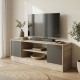 Έπιπλο τηλεόρασης Sasa pakoworld sonoma-ανθρακί 120x35x41.5εκ