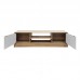 Έπιπλο τηλεόρασης Sasa pakoworld sonoma-λευκό 150x35x41.5εκ Έπιπλο τηλεόρασης Sasa pakoworld sonoma-λευκό 150x35x41.5εκ