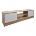 Έπιπλο τηλεόρασης Sasa pakoworld sonoma-λευκό 150x35x41.5εκ Έπιπλο τηλεόρασης Sasa pakoworld sonoma-λευκό 150x35x41.5εκ