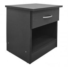 Κομοδίνο Bedy pakoworld ανθρακί 40x34x42εκ