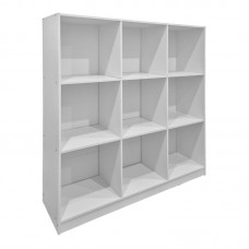 Βιβλιοθήκη Gridea pakoworld λευκό 119.5x30x121εκ