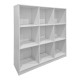 Βιβλιοθήκη Gridea pakoworld λευκό 119.5x30x121εκ