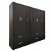 Ντουλάπα εξάφυλλη Lego pakoworld wenge 180x42x180εκ Ντουλάπα εξάφυλλη Lego pakoworld wenge 180x42x180εκ
