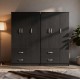 Ντουλάπα εξάφυλλη Lego pakoworld wenge 180x42x180εκ