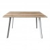 Τραπέζι Squaro pakoworld sonoma mdf με λευκά μεταλλικά πόδια 120x70x75εκ Τραπέζι Squaro pakoworld sonoma mdf με λευκά μεταλλικά πόδια 120x70x75εκ