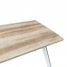 Τραπέζι Squaro pakoworld sonoma mdf με λευκά μεταλλικά πόδια 120x70x75εκ Τραπέζι Squaro pakoworld sonoma mdf με λευκά μεταλλικά πόδια 120x70x75εκ