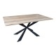 Τραπέζι Aragne pakoworld sonoma mdf με μαύρα μεταλλικά πόδια 160x90x75εκ Τραπέζι Aragne pakoworld sonoma mdf με μαύρα μεταλλικά πόδια 160x90x75εκ