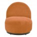 Πολυθρόνα περιστρεφόμενη Zenny pakoworld υφασμα terracotta 64x85x68εκ Πολυθρόνα περιστρεφόμενη Zenny pakoworld υφασμα terracotta 64x85x68εκ