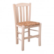 CASA Chair Unpainted with Rush Seat 1pcs